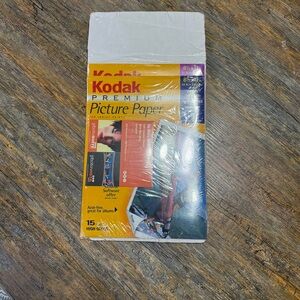 Kodak Premium Picture Paper with Vibrant Yellow and Red